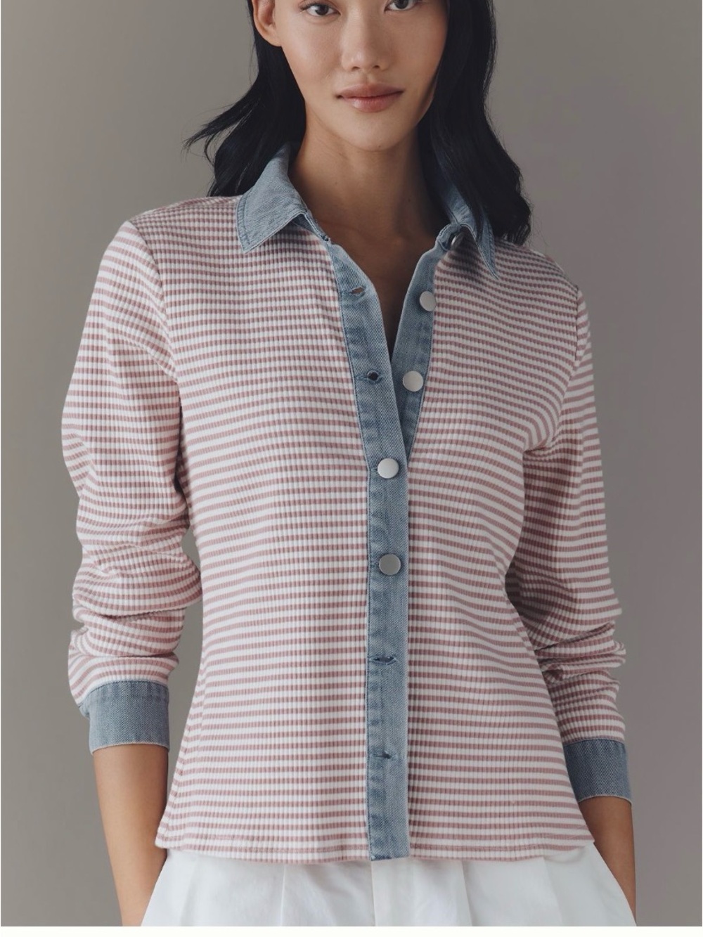 Anthropologie Dolan Left Coast Denim
Mixed Cardigan. Size M. MSRP $98
